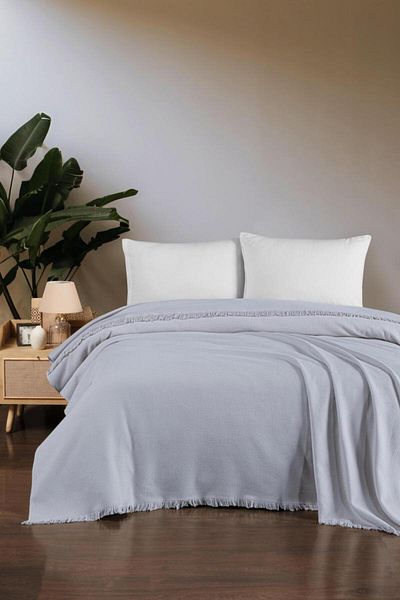 Stylish Home BLANKET FOR 2 PEOPLE -GRAY
