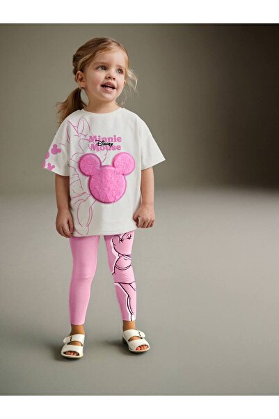 UNICORN OKULDA KREŞTE RAHATLIK SAĞLAYAN MİNNİE MOUSE 3D PELUŞ TİŞÖRT VE TAYT TAKIM