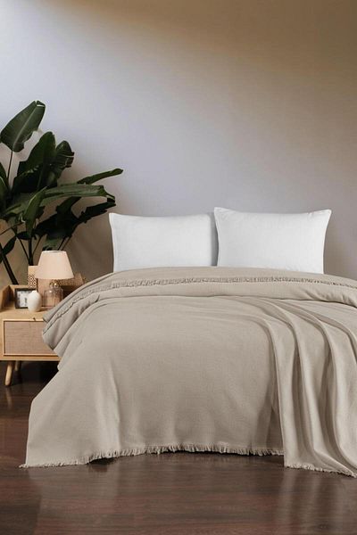 Stylish Home BLANKET FOR 2 PEOPLE -BEIGE