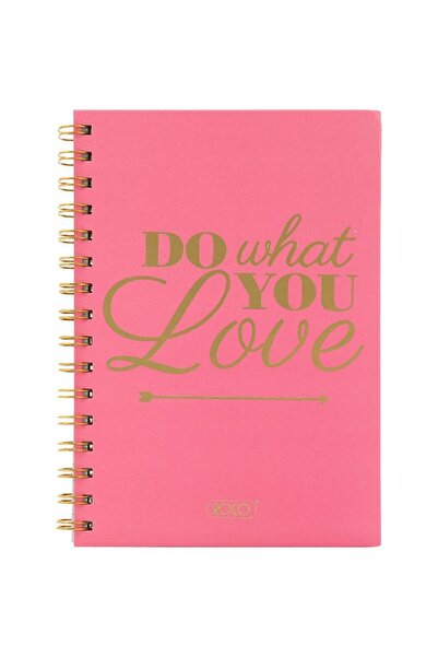 Roco دفتر ملاحظات "افعل ما تحب" A5، 80 ورقة، مسطرة مفردة (عربي) وردي