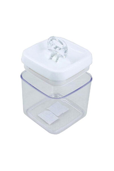 Felli Flip-Tite Square Food Storage Container Clear and White 1 Liter