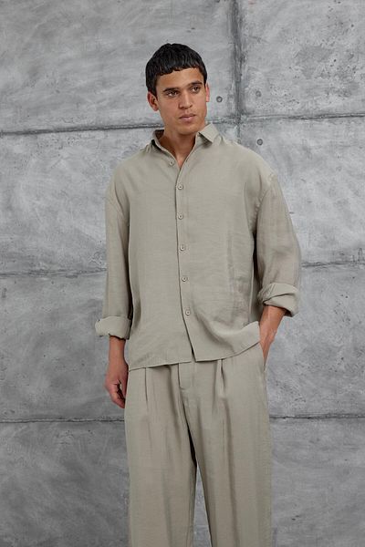 NOMARC Green 512 Modal Fabric Oversize Suit Bottom Top