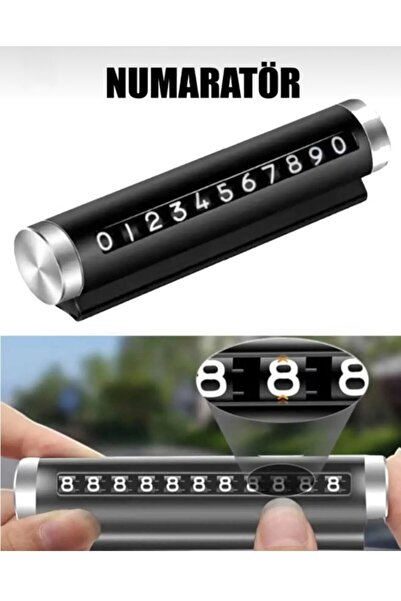 OneZero Araç İçi Metal Metal Çevirmeli Telefon Numaratör