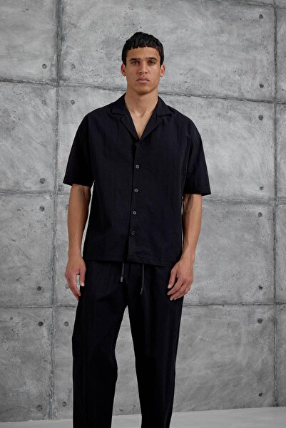 NOMARC Μαύρο Mrk Parachute Υφασμάτινο Σετ Κάτω-Επάνω