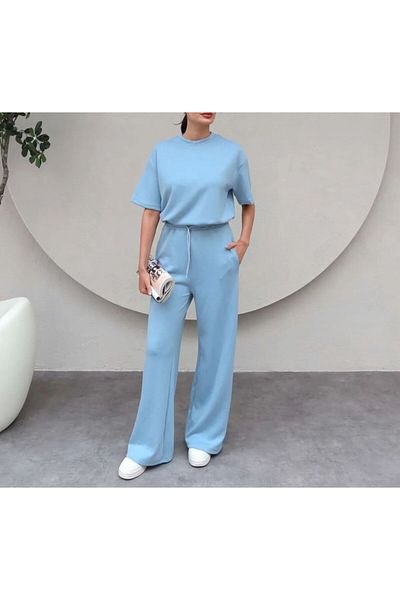 Patreon Women's Modal Fabric Short Sleeve Tracksuit Set