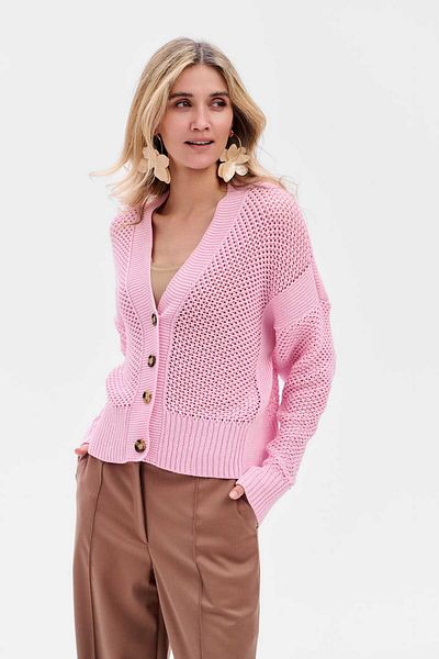 Blue Shadow Women's Balli Baby Pink Cardigan