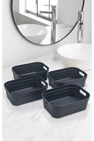 Nesto Home Σετ 4 Καλάθια Πολλαπλών Χρήσεων Χωρίς Κάλυμμα 4Χ2,8 λίτρων