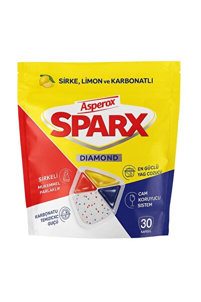 ASPEROX Sparx Bulaşık Makinası Kapsülü 30 Lu*2 Paket (60 YIKAMA)