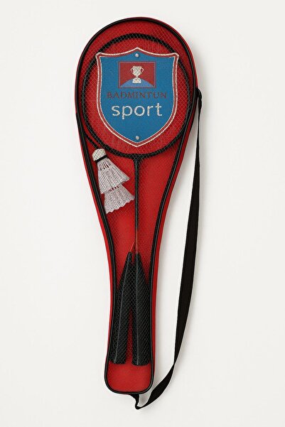 Leyaton Çantalı Bedminton Seti 2 Raket 3 Top Badminton Seti Siyah-Turuncu Renk