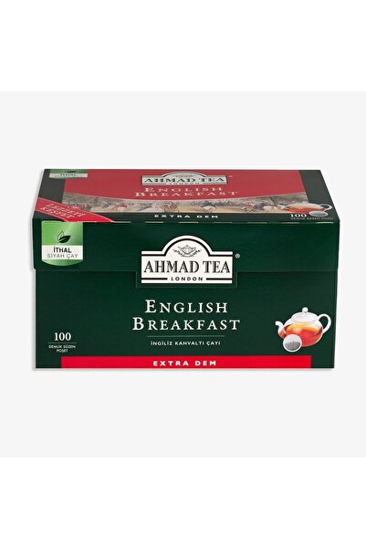 Ahmad Tea English Breakfast Demlik Poşet Çay 100' Lü 320 Gr
