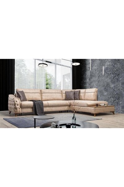 Genel Markalar Arya Yataklı Sandıklı Köşe Koltuk Zen Kumaş