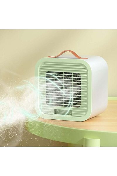 FOXMAG24 Mini Portable Air Conditioner, USB, Water-Based, for Office, Home, Bedroom, White