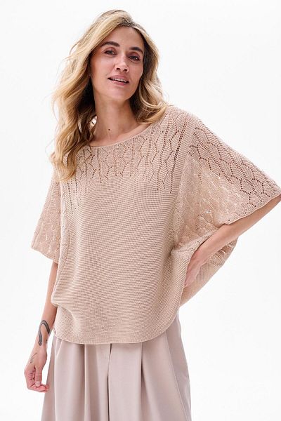 Blue Shadow Naja Women's Sweater Light Beige