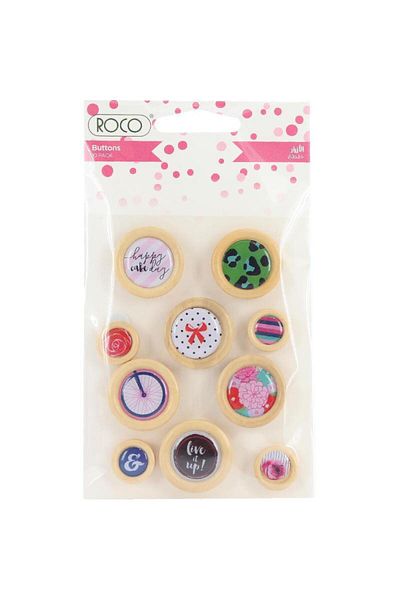 Roco Buttons Blooms Assorted Color
