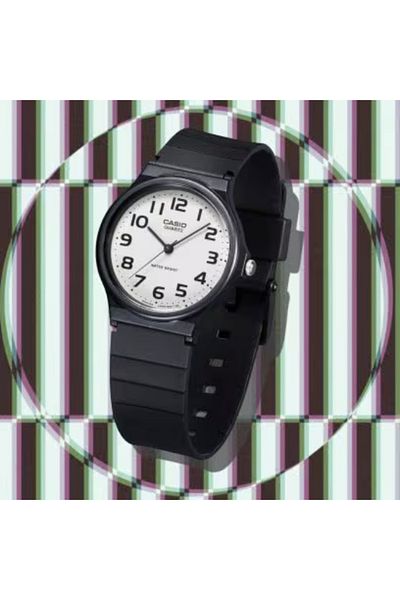 Casio ساعة كاسيو للرجال بمينا أبيض تناظرية - MQ-24-7B2LDF