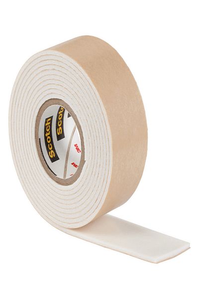 3M Scotch Fix High Quality Double-Face Mirror Mounting Tape Beige 19mm x 1.5m