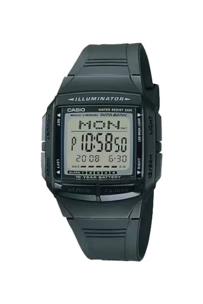 Casio ساعة كاسيو الرقمية للرجال بمينا رمادي - DB-36-1A