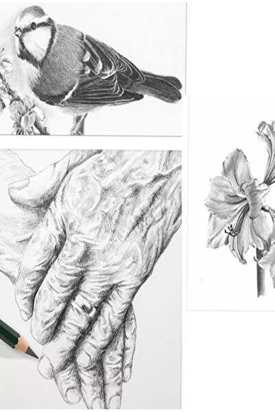 GLANCE Sketchbook A5 120 Gr 50 Yp Pitt Graphite Matte Pencils Set of 6