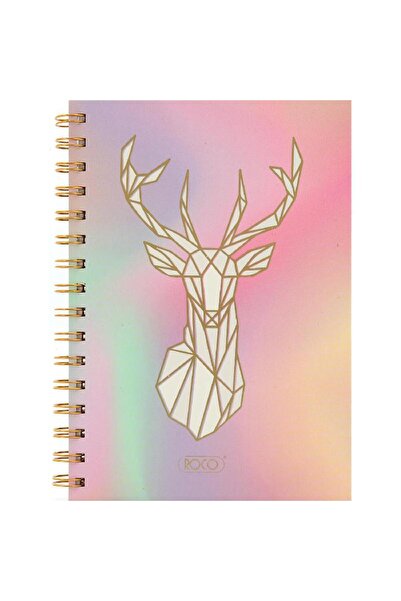 Roco دفتر ملاحظات رنة A5 80 ورقة مسطرة مفردة (عربي) وردي
