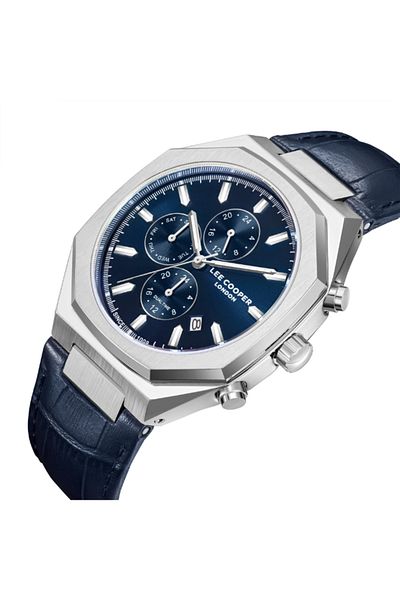 Lee Cooper Lee Cooper Men's Multi Function Dark Blue Dial Watch - LC08168.399