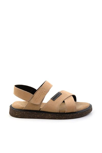 Bambi Sand Leather Men's Sandals E05801030602