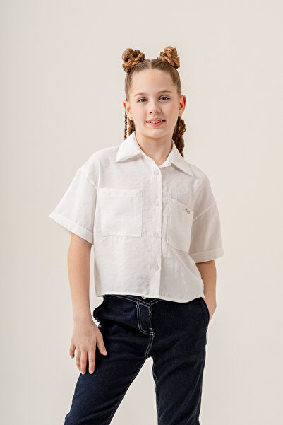 GİYİCEM TEKSTİL Girl's Double Sleeve Shirt 3169