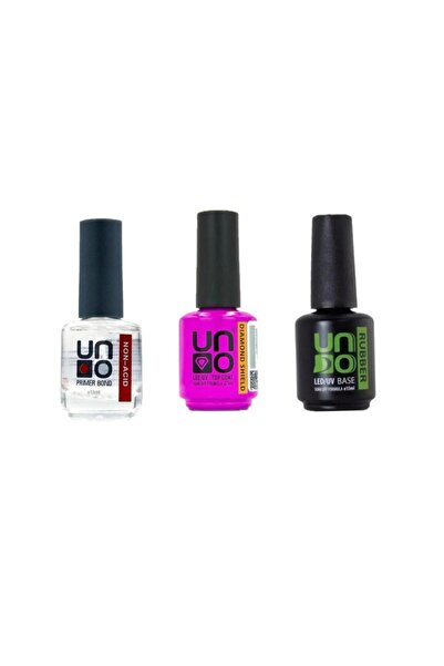 QNAİL PROFESSİONAL Uno Non-Acid Primer Bond 15Ml Asitsiz Primer+ Uno Dıamond ...