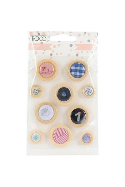 Roco Buttons Retreat Assorted Color