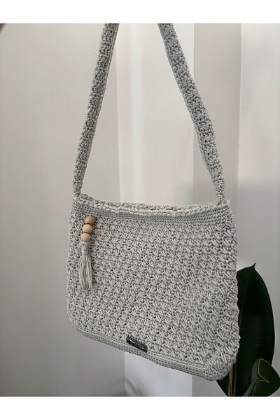 Garamak Women's Lined Knitted Shoulder Bag