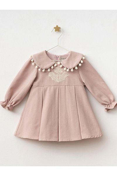Cherrys Bebek Pompom Dress