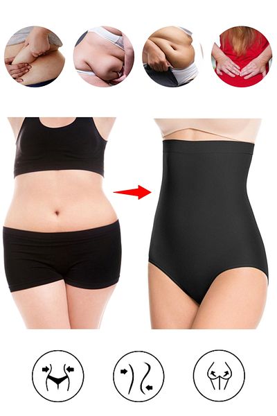 zenifique Zenifique High Waist Corset Shapewear, Black, Size S
