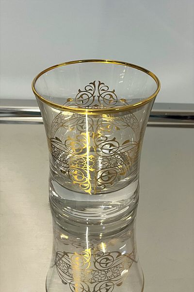 DECOSTYLE Pashabahçe 420014 240 Cc Handwork Decorated Water Cup 6 Li