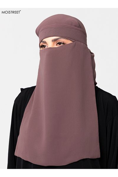 MOiSTREET Islamic Niqab Wool Chiffon
