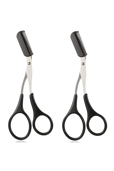 Sprise Set of 2 eyebrow scissors Black/Silver