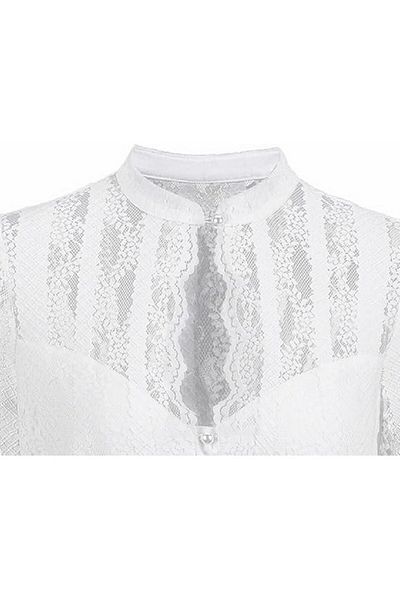 Kelliar White lace blouse with short sleeves, Kelliar