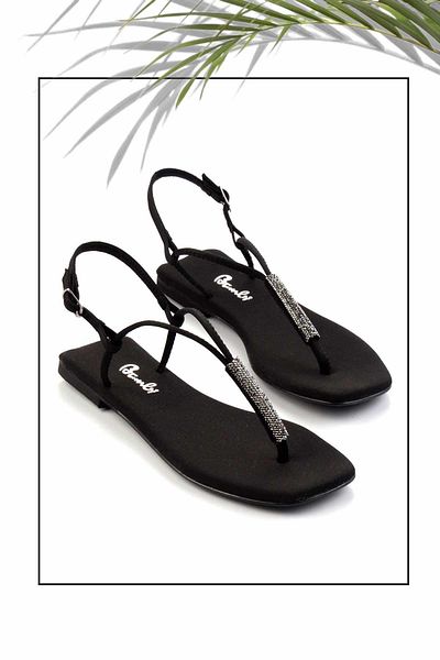 Bambi Matte Black Women's Sandals K05137031038