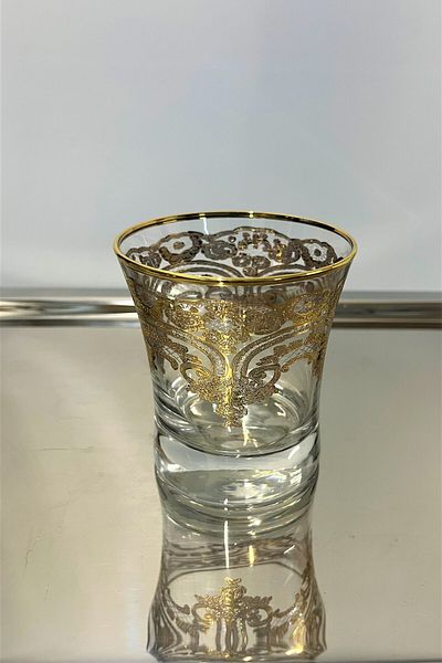 DECOSTYLE Pashabahçe 420014 240 Cc Handwork Decorated Water Cup 6 Li