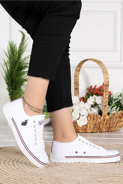 U.S. Polo Assn. U.S. Polo Assn. Unisex White Color Sneaker