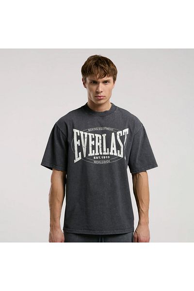 EVERLAST Αυθεντικό ανδρικό μπλουζάκι Boxing Oversize Anthracite