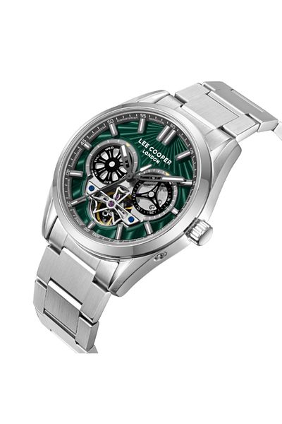 Lee Cooper Men's Automatic Dark Green Dial Watch - LC08181.370