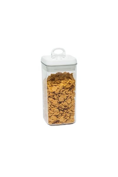 Felli Flip-Tite Rectangular Food Storage Container Clear and White 1.2 Liter