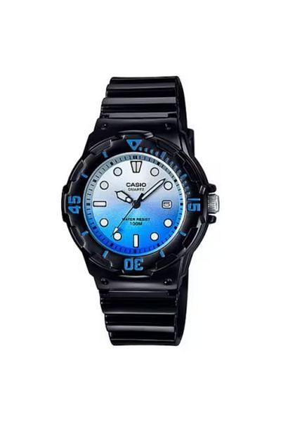 Casio ساعة كاسيو النسائية التناظرية ذات الميناء الأزرق - LRW-200H-2EVDR