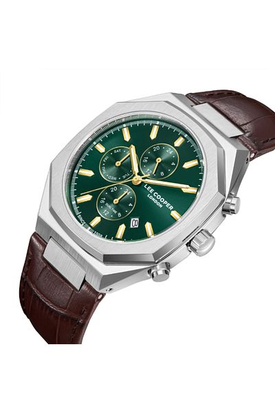 Lee Cooper Men's Multi Function Dark Green Dial Watch - LC08168.374
