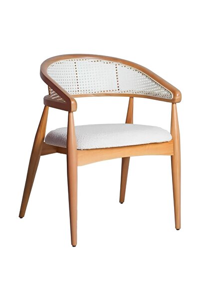 SEZBİL Gazel Sandalye Teddy Sandalye (1 ADET) Mutfak Sandalyesi Naturel Sanda...