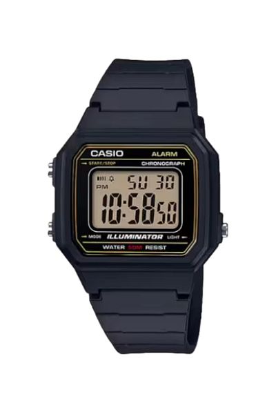 Casio ساعة كاسيو الرقمية للرجال بمينا أسود - W-217H-9AVDF
