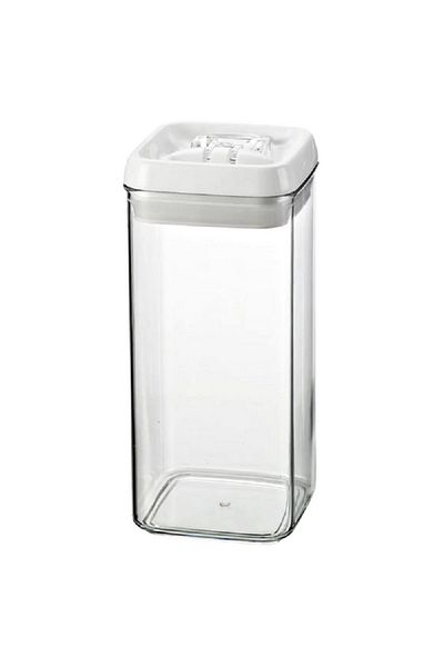 Felli Flip-Tite Rectangular Food Storage Container Clear and White 1.2 Liter