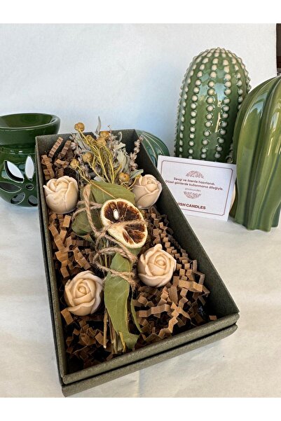 Nish Candles Adaçayı Tütsü Demeti ve Lale Şekilli Buhurdanlık Mum Seti – Hedi...