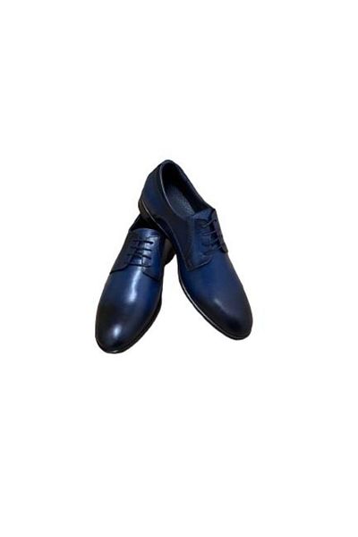 Elegant Pantofi pentru bărbați, Piele naturală, Albastru, Mărimea 40