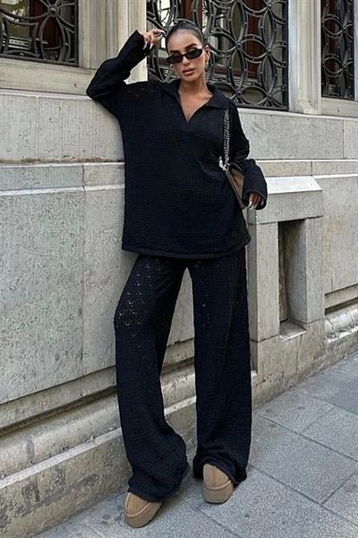 Miracle Omni Nolan Regular Openwork Trouser Suit 9885