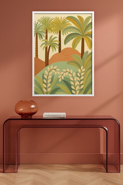 HOMEPACK Single Wooden Framed Painting Single Piece Poster Painting Tkkarina-21